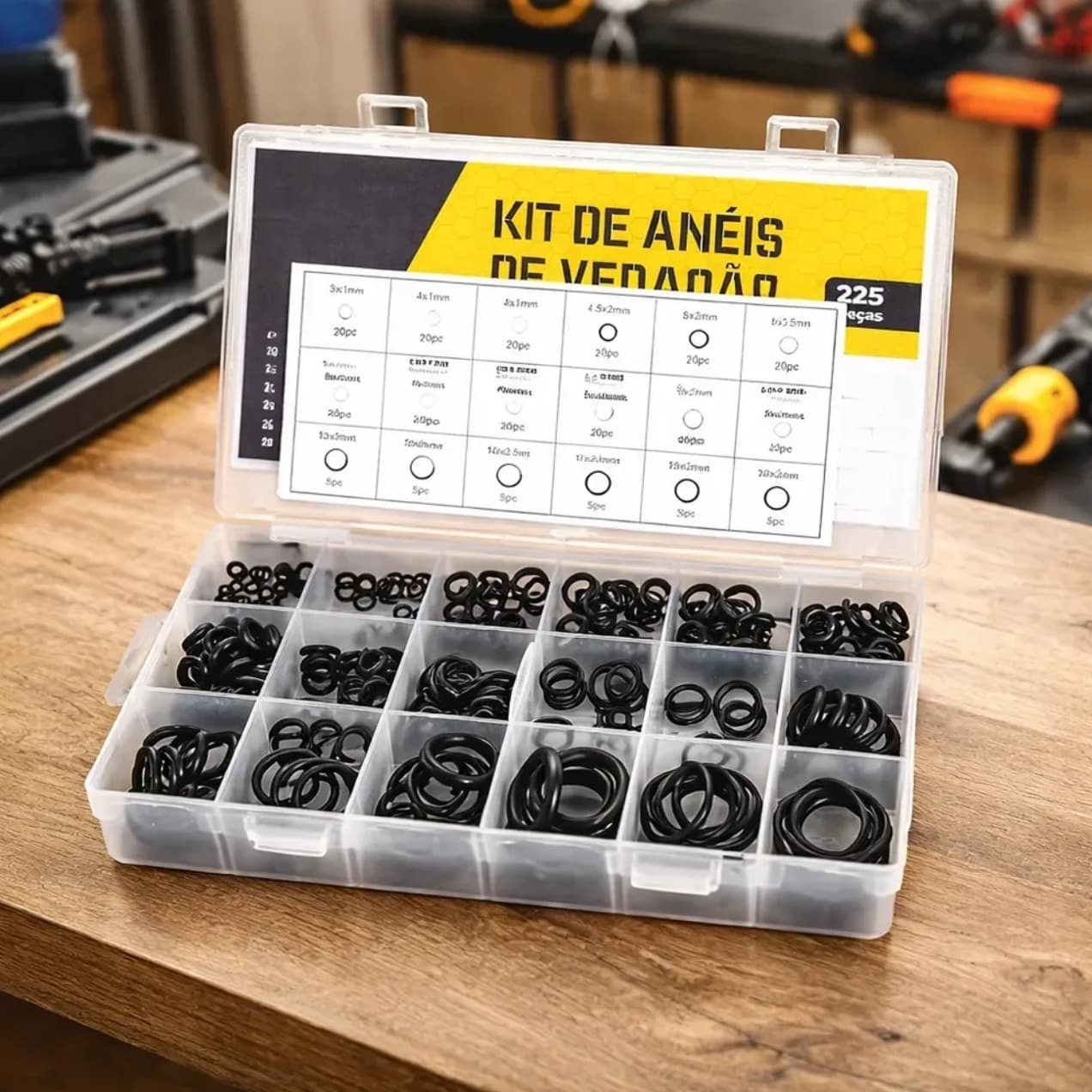 Kit O-ring (225 peças)